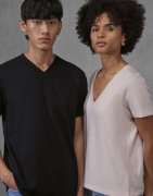 Heren T-shirt B&C E150 V Hals